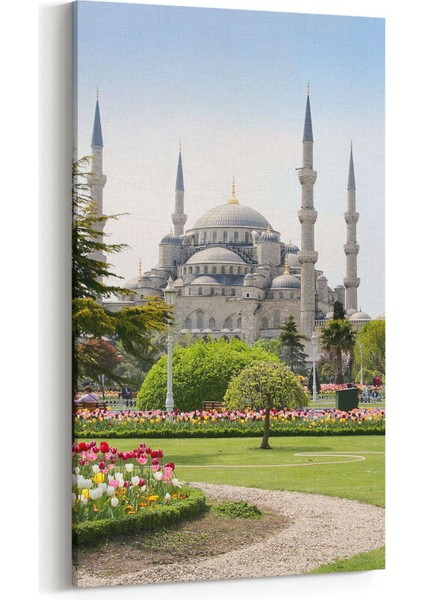 18295DD Yapı Görseli Dikey Dar Kanvas Tablo