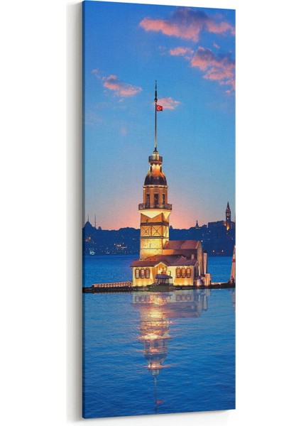 18175DI Yapı Görseli Dikey Ince Kanvas Tablo