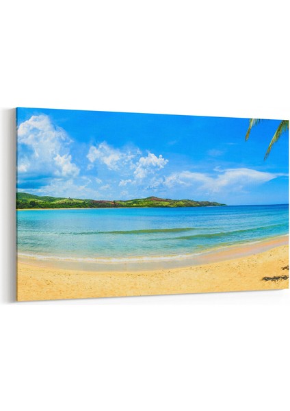 16546Y Kumsal / Sahil Görseli Yatay Kanvas Tablo