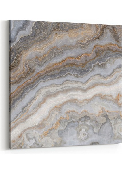 16648K Mermer Desen Görsel Kare Kanvas Tablo