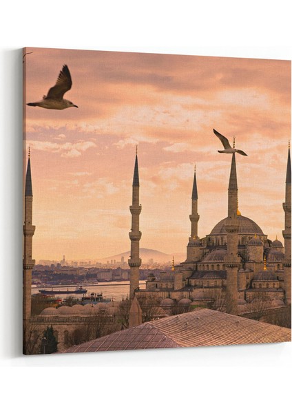 18862K Yapı Görseli Kare Kanvas Tablo