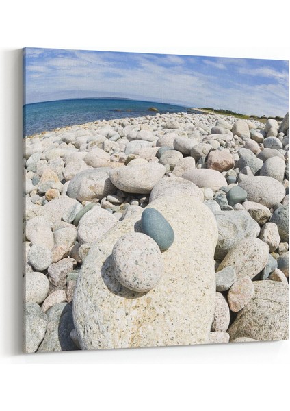 16549K Kumsal / Sahil Görseli Kare Kanvas Tablo