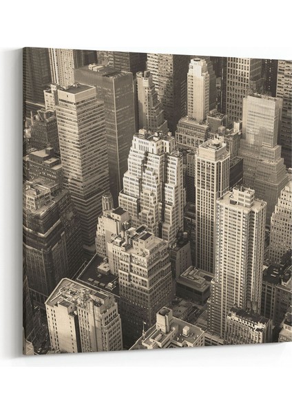 18073K Yapı Görseli Kare Kanvas Tablo