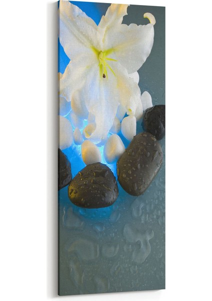 17091DD Spa / Masaj Görseli Dikey Dar Kanvas Tablo