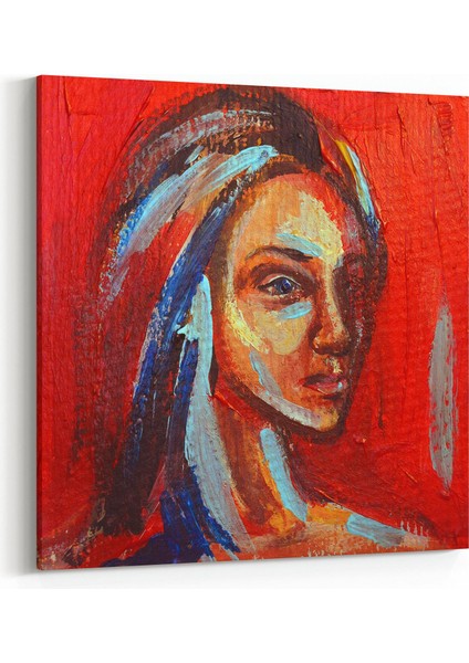 17846K Yağlı Boya Görseli Kare Kanvas Tablo