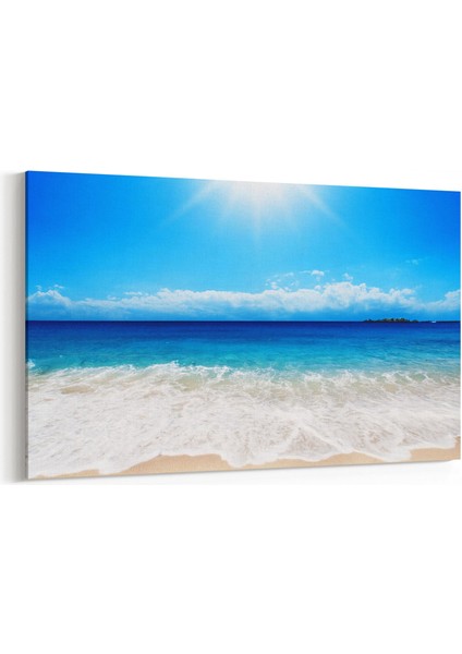 16526Y Kumsal / Sahil Görseli Yatay Kanvas Tablo