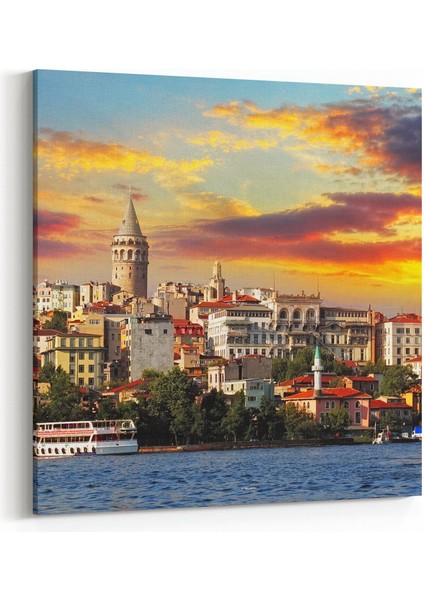 18055K4 Yapı Görseli Kare 4'lü Kanvas Tablo