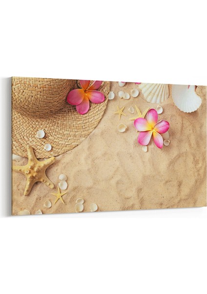 16581Y Kumsal / Sahil Görseli Yatay Kanvas Tablo