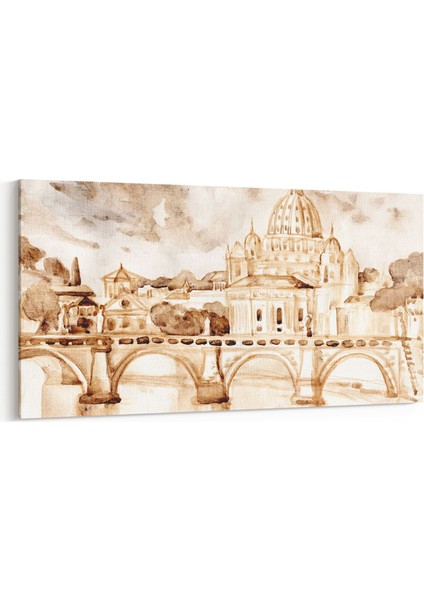 17827YD Yağlı Boya Görseli Yatay Dar Kanvas Tablo