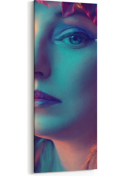 16986DD Model / Manken Görseli Dikey Dar Kanvas Tablo