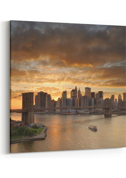 18413K4 Yapı Görseli Kare 4'lü Kanvas Tablo