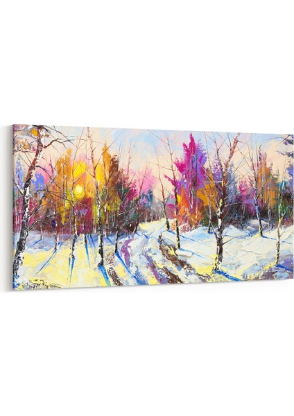 17817YD Yağlı Boya Görseli Yatay Dar Kanvas Tablo