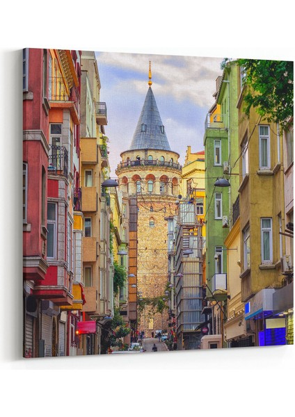 18719K Yapı Görseli Kare Kanvas Tablo