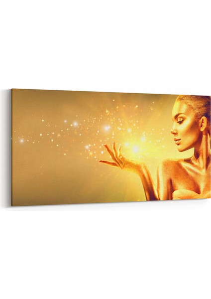 16793YD Model / Manken Görseli Yatay Dar Kanvas Tablo