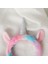 Unicorn Kulaklı ve Boynuzlu Tac Peluş Saç Bandı 3