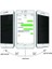 Apple iphone 8 Plus Mat Hayalet Ekran Gizli Privacy Tam Kaplayan Kırılmaz Cam Seramik Ekran Koruyucu Beyaz 2