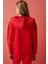 Kırmızı In Love Hood Sweatshirt 3