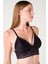Desteksiz Süngerli Hortum Detaylı Bralet - Siyah - 85B 2