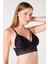 Desteksiz Süngerli Hortum Detaylı Bralet - Siyah - 85B 3