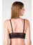 Desteksiz Süngerli Hortum Detaylı Bralet - Siyah - 85B 4