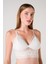 Desteksiz Süngerli Hortum Detaylı Bralet - Ekru - 85B 1