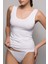 Basic Singlet Pamuklu Kalın Askılı Atlet Beyaz 1