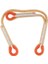 Kaya Tırmanışı Güvenliği Ön Dikilen Göze Göz Prusik Loop Y Lanyard + Carabiner 3