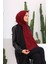 Bambu Kraş Şal Koyu Bordo 1