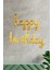 Happy Birthday El Yazısı Imza Folyo Balon Gold Renk Doğum Günü Parti Balonu 1