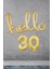 30 Yaş Doğum Günü Balonları - Hello 30 El Yazısı Gold Renk Folyo Balon 1