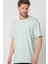Mint Basic Erkek Bisiklet Yaka Long Kalıp Kısa Kollu T-Shirt 1