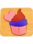 Doğal Ahşap Çocuklar İçin Eğitici ve Öğretici Ahşap Renkli Cupcake Puzzle 3 Boyutlu Denge Oyunu 1