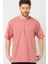 Gül Kurusu Basic Erkek Bisiklet Yaka Long Kalıp Kısa Kollu T-Shirt 1