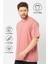 Gül Kurusu Basic Erkek Bisiklet Yaka Long Kalıp Kısa Kollu T-Shirt 3