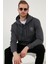Slim Fit Baskılı Kapüşonlu Kanguru Cepli Pamuklu Sweat Erkek Sweat 5414015 2