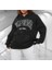 Kapüşonlu Calıfornıa Göğüs Baskılı Çok Kalın Oversize Yeni Stil Kadın Sweatshirt 1