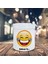 Zıkkım Iç Espirili Gülen Emoji Baskılı Küllük Kül TABLASI-70147 1