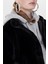 Onlvida Faux Fur Kadın Siyah Peluş Mont 4