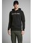 Hood Corp Old Logo Erkek Siyah Kapüşonlu Sweatshirt 4