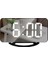 Çok Fonksiyonlu LED Makyaj Aynası Masası Clockblack) (Yurt Dışından) 1