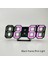 6609 3D Stereo LED Çalar Saat Oturma Odası 3D Duvar Saati, Renk: Siyah Çerçeve Pembe Işık (Yurt Dışından) 2