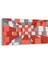 10028YD Abstract 3 Boyut Görsel Yatay Dar Kanvas Tablo 1