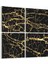 16730K4 Mermer Desen Görsel Kare 4'lü Kanvas Tablo 1