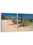 16610K2Y Kumsal / Sahil Görseli Kare 2'li Yatay Kanvas Tablo 1