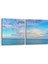 16541K2Y Kumsal / Sahil Görseli Kare 2'li Yatay Kanvas Tablo 1