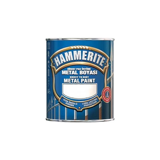 Marshall Hammerite Pürüzsüz Metal Boyası Beyaz 0,75 Lt