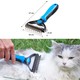 Buffer Plastik Saplı Metal Kedi Köpek Bakım Kıtık Tüy Topak Açıcı Tarak