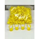 Armoni 100 Adet Microblading Kalıcı Makyaj Boya Koyma Potu Yüzük Sarı