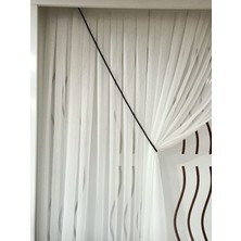 Self Stone Siyah Tül & Fon Toplama 3 mt Halat Kordon Broçol