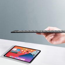 BizimGross Samsung Galaxy Tab Active Pro SM-T547 Bluetooth Bağlantılı Katlanabilen Mini Klavye Wiwu Keyboard